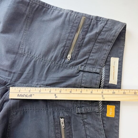 Anthropologie Pilcro and the Letterpress Black Tapered Zipper Pants - Size 4 - Picture 6 of 7